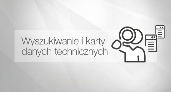 Wyszukiwanie i karty danych technicznych Wyszukiwanie